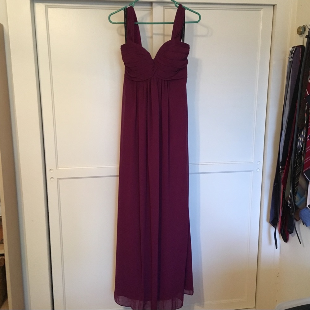 Bill Levkoff Wine Color Dress